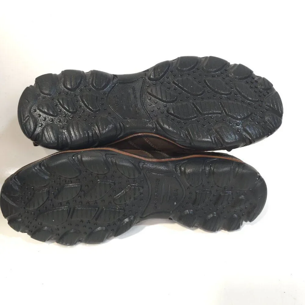 Skechers Relaxed Fit Montz Devent Men's Slip-On Shoes Brown Size 9 Leather 64440